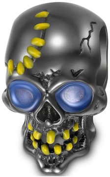 Charms Zawieszka Charms Czaszka Zombie Charms Srebro 925 Trusky
