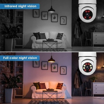 Wi-Fi камера с лампочкой, 2 шт., белая L