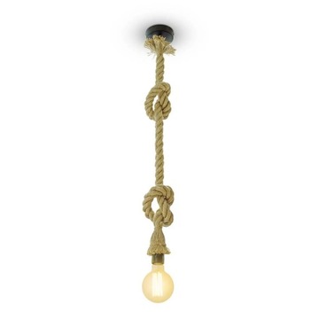 Lampa wisząca zwis lin industrialna retro