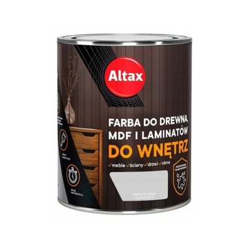 ALTAX Farba do drewna MDF laminatów 0,75L popielat
