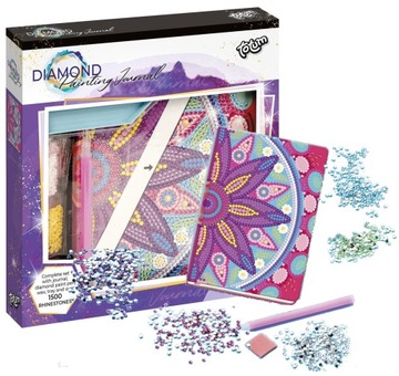 Totum Pamiętnik Diamentowy notes haft mozaika diamentowa dla dzieci mandala