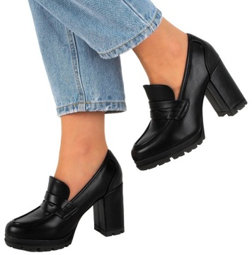 8071 ЧЕРНЫЕ БОТИНКИ, КОЖАНЫЕ ТУФЛИ 39