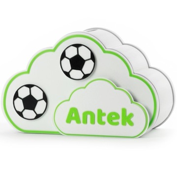 Копилка для ребенка ИМЯ Облако Подарок на день рождения Причастие Детская комната