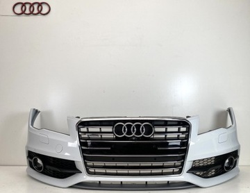 AUDI A7 4G8 2011- 2015 NÁRAZNÍK PŘEDNÍ S LINE BÍLÝ + KAMERA 6 PDC