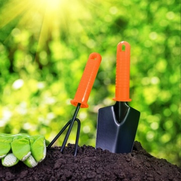 Набор садовых инструментов садовый инвентарь MINI RAKE SHOVEL детский