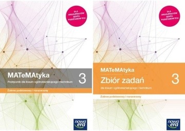 MATEMATYKA 3 LO PODRĘCZNIK + ZBIÓR ROZSZERZONY E..