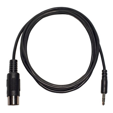 MIDI 5pin DIN na 3,5mm męski 1,5m kabel Audio AUX.
