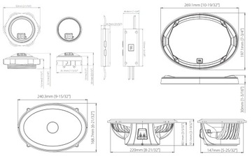 Автомобильные колонки JBL Stadium 962C 435 Вт 6x9