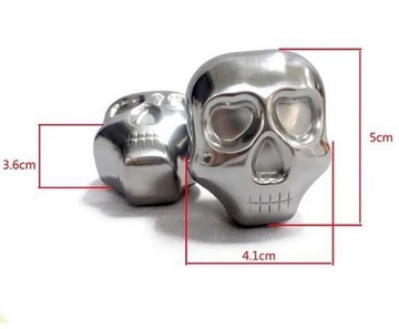 Металлические кубики льда для напитков ЧЕРЕПЫ для виски