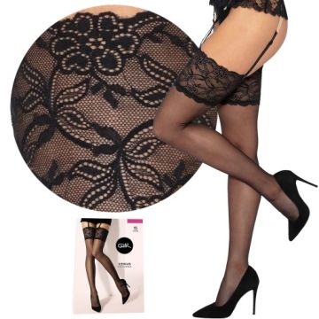 Gatta pończochy do paska Venus, 20 den, nero, 3/4