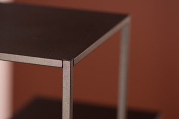 Kwietnik stojący, metalowy Rodos 60 cm, czarny, polski producent