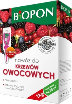 NAWÓZ DO KRZEWÓW OWOCOWYCH 1kg BIOPON