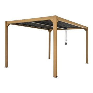 Pergola tarasowa ALU dach otwierany 3x4m PRO