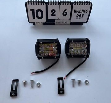 СВЕТОДИОДНЫЕ РАБОЧИЕ ЛАМПЫ ПОИСК 60Вт 12В ГАЛОГЕННЫЕ АВТОМОБИЛЬНЫЕ ФАРЫ 2ШТ.