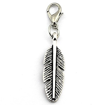 ZAWIESZKA DO BRANSOLETEK CHARMS PIÓRO PREZENT