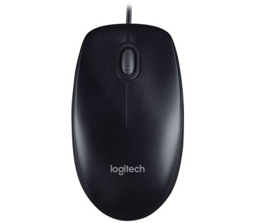 Mysz przewodowa Logitech B100 czarna USB 800 DPI