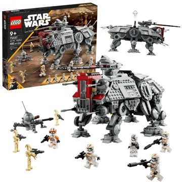 LEGO STAR WARS 75337 MASZYNA KROCZĄCA AT-TE BITWA O UTAPAU 7 FIGUREK