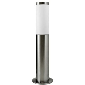 Lampa zewnętrzna ogrodowa stojąca niska srebrna nowoczesna 45 cm Polux