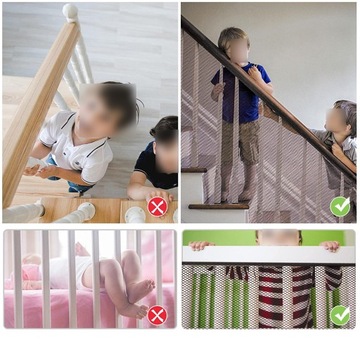 SIATKA OCHRONNA DLA DZIECI BALUSTRADY SCHODY 300cm
