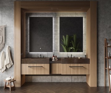 Зеркало для ванной комнаты с подсветкой LED Touch 100x80 см