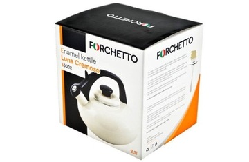 FORCHETTO Эмалированный чайник LUNA Cream 2,5 л