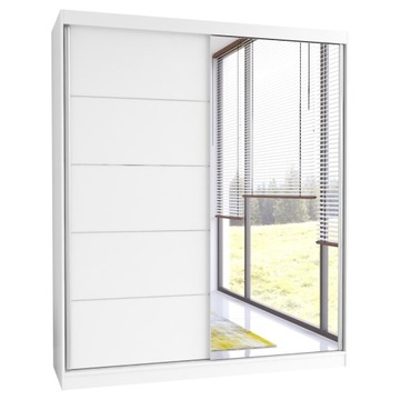 Szafa Przesuwna ubraniowa MEGA 03 180cm z lustrem