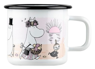 KUBEK MUMINKI EMALIOWANY THE BEACH MAMA MUMINKA MAŁA MI MUURLA 370 ml