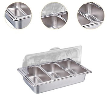 Zestaw Chafing Buffet Pojemnik na żywność Zestaw Bufet Chafing Dish Buffet 3 miejsca