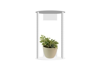 Kwietnik WISZĄCY METAL loft podstawa pod kwiaty biały OKRĄGŁY