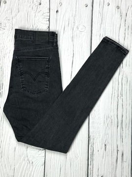 LEVIS MILE HIGH SUPER SKINNY Jeansy Rurki Damskie z Wysokim Stanem W31 L32