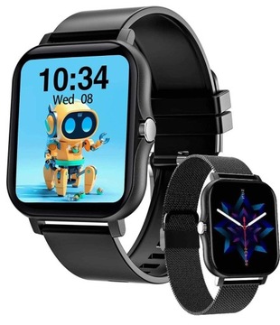 SMARTWATCH ZEGAREK MĘSKI WODOODPORNY ROZMOWY POLSKIE MENU FIT AKCESORIA PL