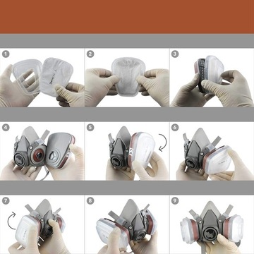 ОРИГИНАЛЬНАЯ ПОЛУМАСКА PAINT MASK 6200 + ФИЛЬТР