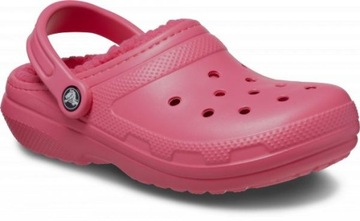 Damskie Ocieplane Klapki Buty Chodaki Crocs Classic Lined Clog 39-40