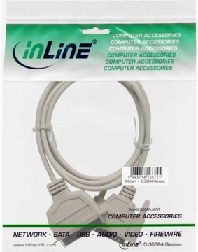 Кабель D-Sub inLine 1,8 м DB-25 — Centronics 36-контактный