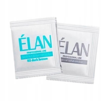 ELAN farba do brwi DARK BROWN + Aktywator saszetka