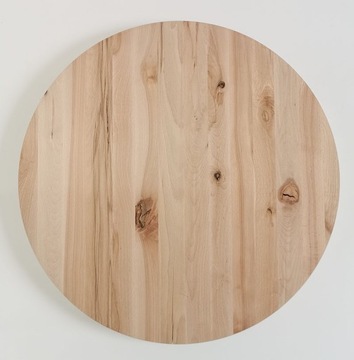 Blat buk okrągły RUSTIKAL fi70cm gr.3cm klejonka średnica 70cm bukowy