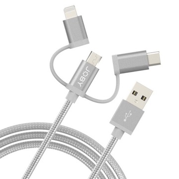 Kabel Joby USB - Lightning, Micro USB, USB-C 1.2m