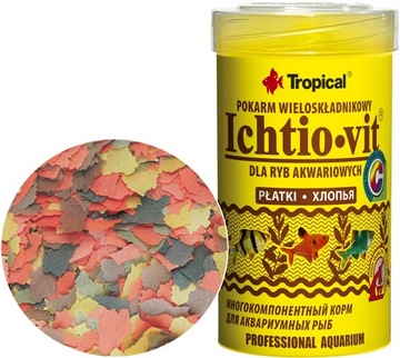 TROPICAL Ichtio-Vit 100ml/20g Pokarm Płatki
