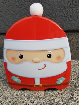 МЕТАЛЛИЧЕСКИЙ контейнер Дед Мороз КОНТЕЙНЕР 18см