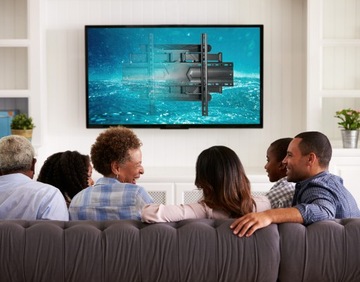 ПРОЧНОЕ КРЕПЛЕНИЕ ДЛЯ ВРАЩАЮЩЕГОСЯ ТЕЛЕВИЗОРА 32–85 ДЮЙМОВ