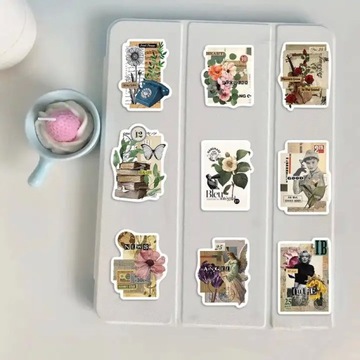 ВИНТАЖНЫЕ ВОДОНЕПРОНИЦАЕМЫЕ НАКЛЕЙКИ STICKERBOMB ДЛЯ НОУТБУКА ВИНТАЖНЫЕ РЕТРО 50 шт.