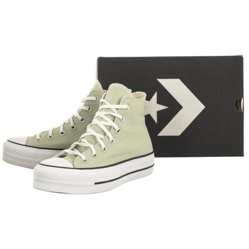 Buty Wysokie Trampki na Platformie Converse Lift Hi Summit Miętowe