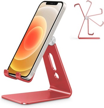 Regulowany stojak na telefon komórkowy, OMOTON Aluminium De