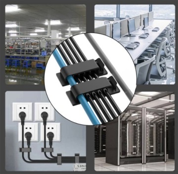 РУЧКА ОРГАНАЙЗЕРА КРЫШКА-МАСКА САМОКЛЕЯЩИЙСЯ ЗАЖИМ ДЛЯ 5 КАБЕЛЕЙ