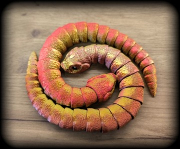 ФИГУРКА ГЕТЕРОДОНА ИГРУШЕЧНОЕ УКРАШЕНИЕ ЗМЕЯ HOGNOSE ЗМЕЯ ОРНАМЕНТ 3D ПЕЧАТЬ