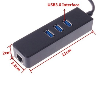 Сетевой адаптер USB3.0 Gigabit LAN 3.0HUB с разъемом RJ45
