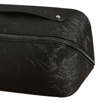 Косметичка с ручкой и отделением Портативная дорожная косметичка Черный