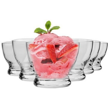 Pucharki do deserów lub lodów Pure KROSNO 6szt