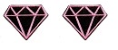 DIAMENT róż 6x5 BRYLANT s naszywki OOPS PRODUCENT