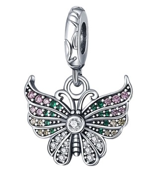 CHARMS ZAWIESZKA BIŻUTERIA MOTYL MOTYLEK model 13